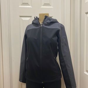 Port Authority Black and gray Soft Shell Jacket size XS